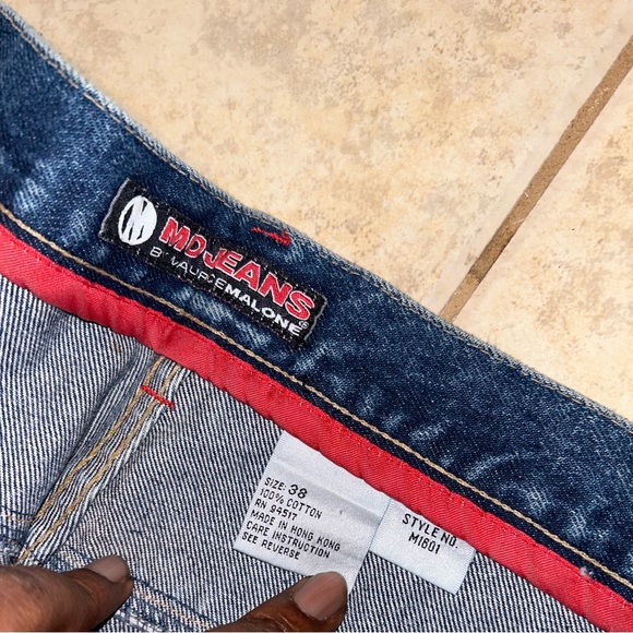 Vintage 90s MOJEANS DENIM By Maurice Malone Skate Baggy Jeans Mens 38x34 - Picture 5 of 9